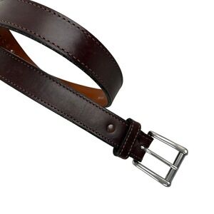 Bullhide Belts Belt Mens 44 Brown Leather Made in USA Roller Heavy Gun Belt 1.25